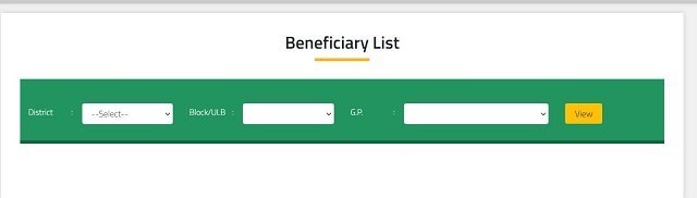 Beneficiary List