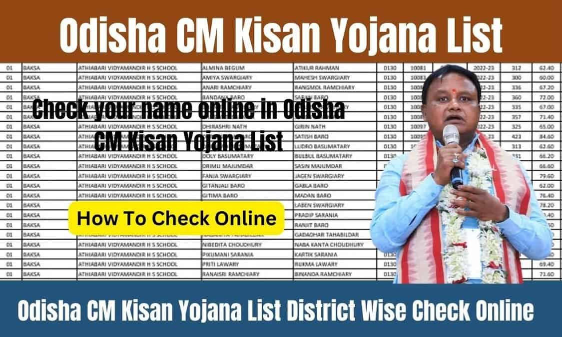 Odisha CM Kisan Yojana List