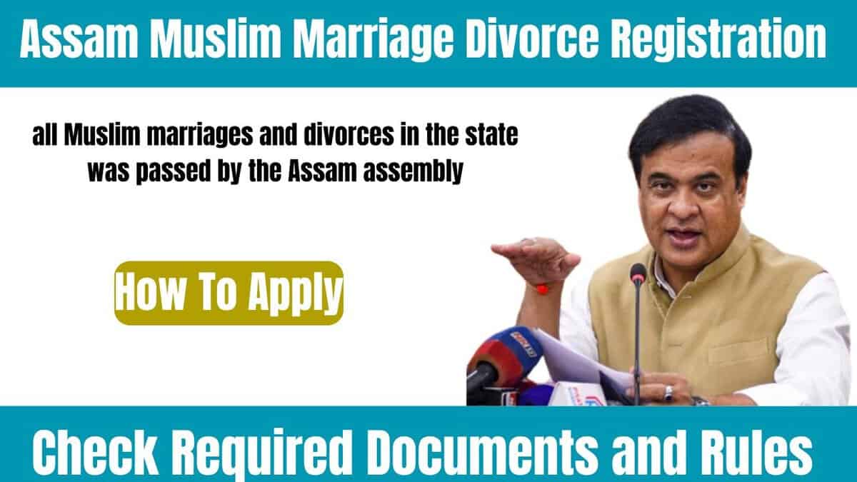 Assam Muslim Marriage Divorce Registration