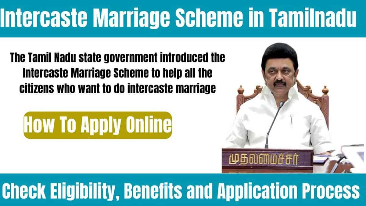 Intercaste Marriage Scheme in Tamilnadu