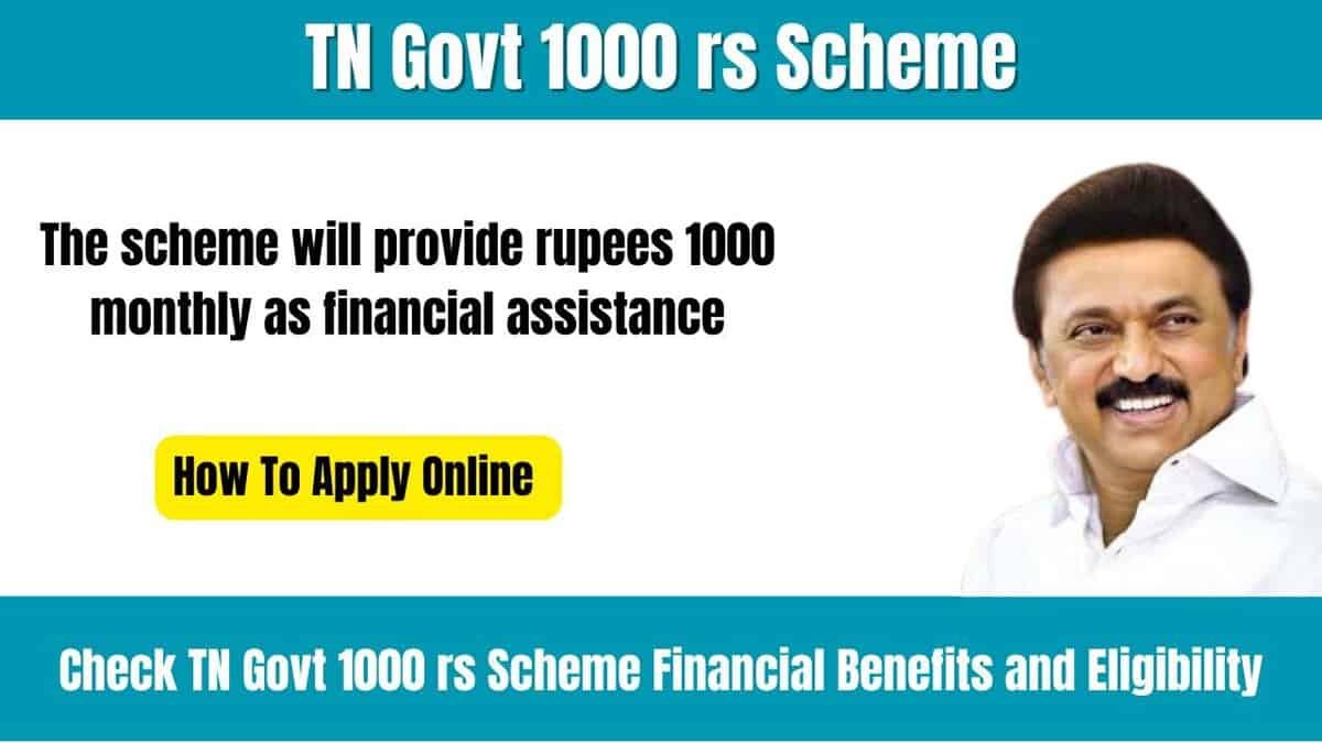 TN Govt 1000 rs Scheme