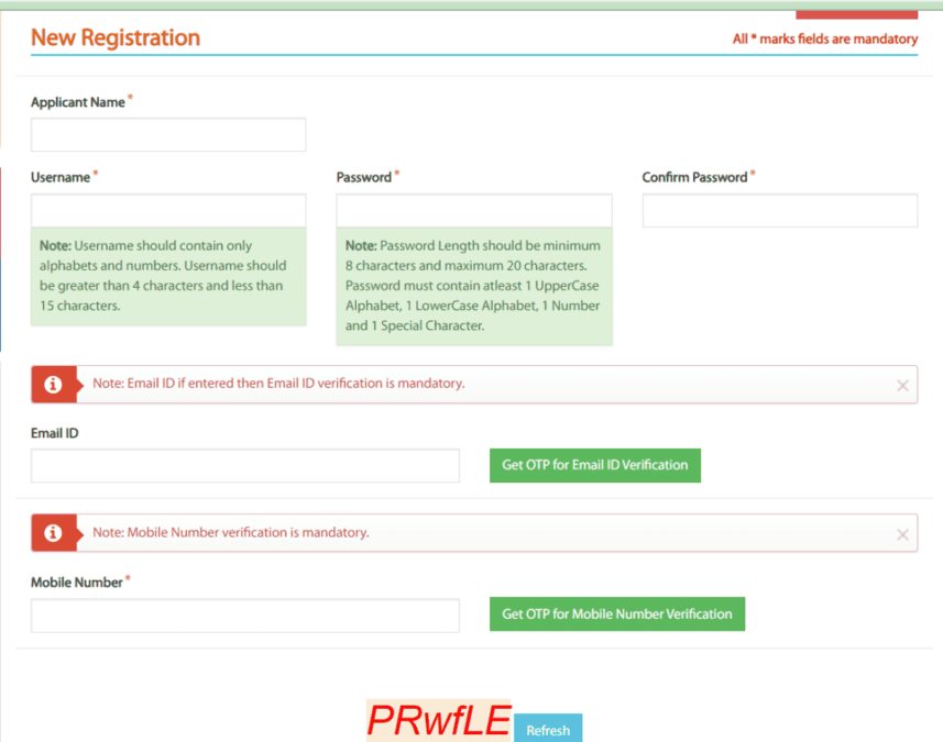 Registration Form