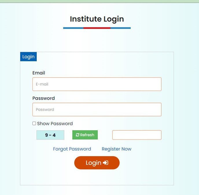 Institute Login