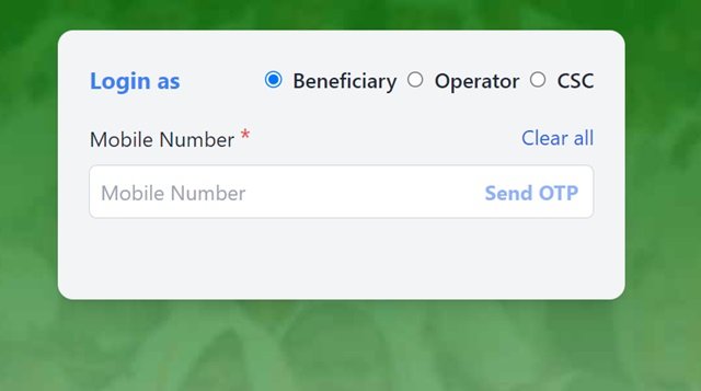 Beneficiary Login