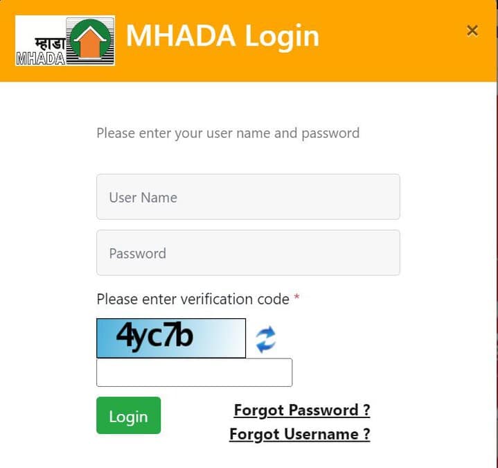 MHADA Login