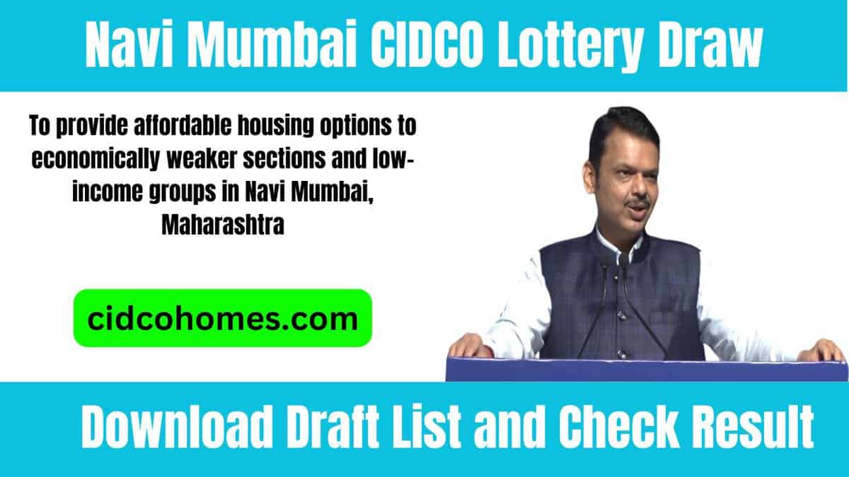 Navi Mumbai CIDCO Lottery Draw